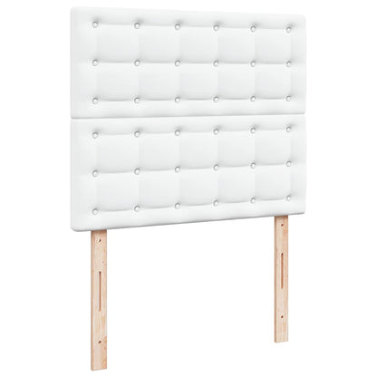 vidaXL Lit ottoman avec matelas et LED Blanc 120x190 cm Similicuir