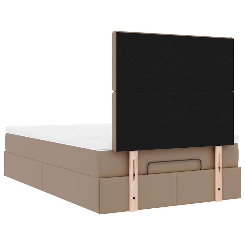 vidaXL Ottoman-Bett mit Matratze & LEDs 120x200cm Kunstleder