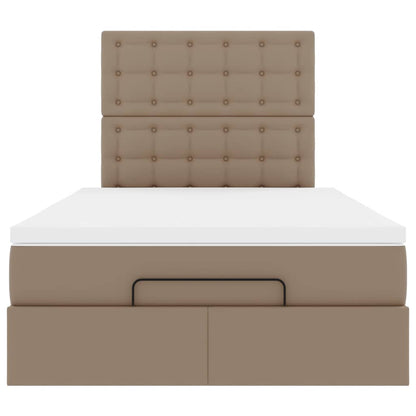 vidaXL Ottoman-Bett mit Matratze & LEDs 120x200cm Kunstleder