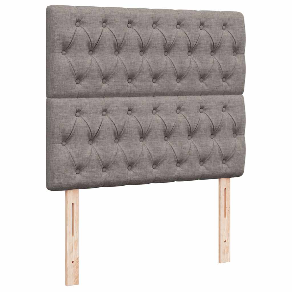 vidaXL Lit ottoman avec matelas et LED Taupe 120x190 cm Tissu