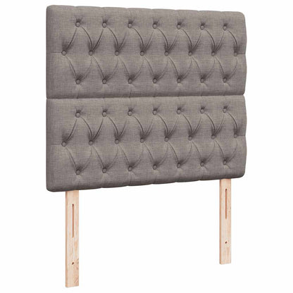 Ottoman-Bett mit Matratze & LEDs Taupe 120x200 cm Stoff