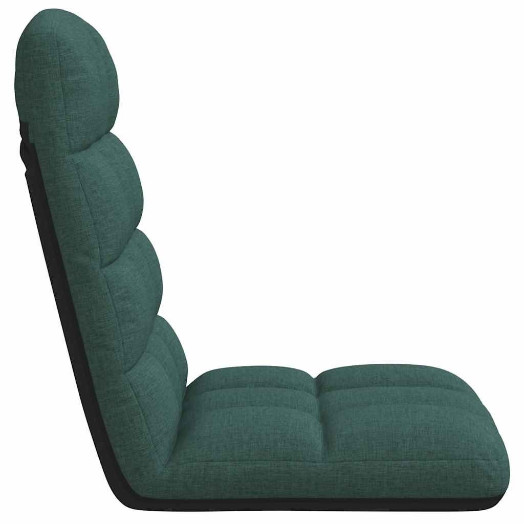 Bodenstuhl Faltbar Dunkelgrün 71x51x62 cm Stoff