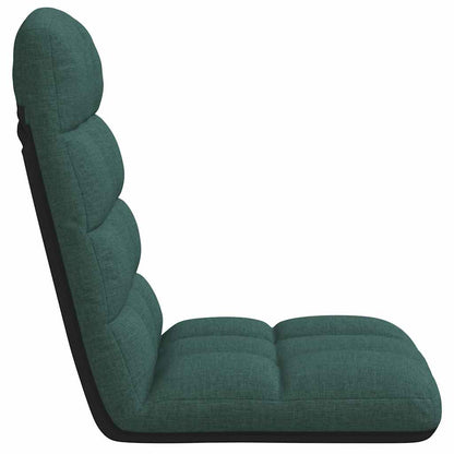 Bodenstuhl Faltbar Dunkelgrün 71x51x62 cm Stoff