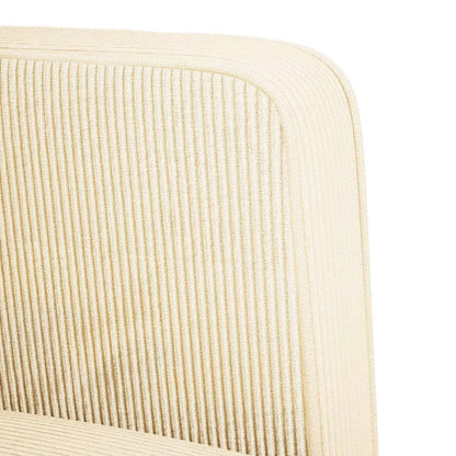 vidaXL Sessel mit Armlehnen Creme 54 cm Cordstoff