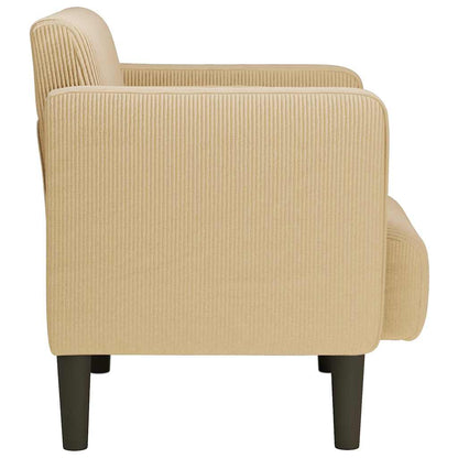 vidaXL Sessel mit Armlehnen Graugrün 54 cm Cordstoff
