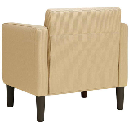 Sessel mit Armlehnen Graugrün 54 cm Cordstoff