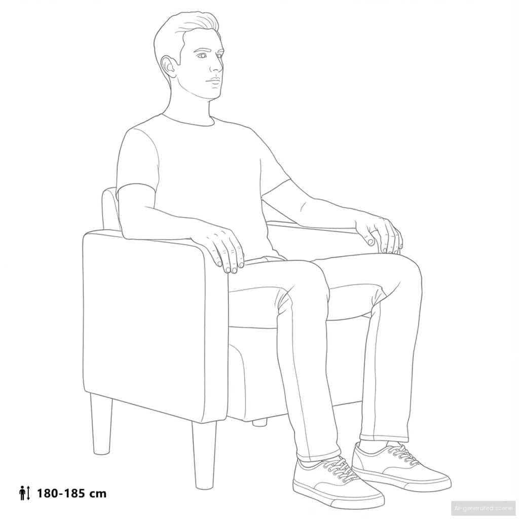 Sessel mit Armlehnen Graugrün 54 cm Cordstoff