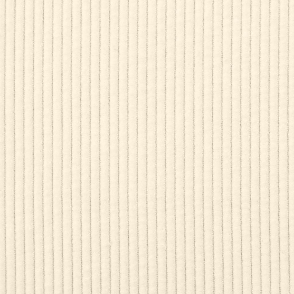 vidaXL Zweisitzer-Sofa Creme 109 cm Cordstoff