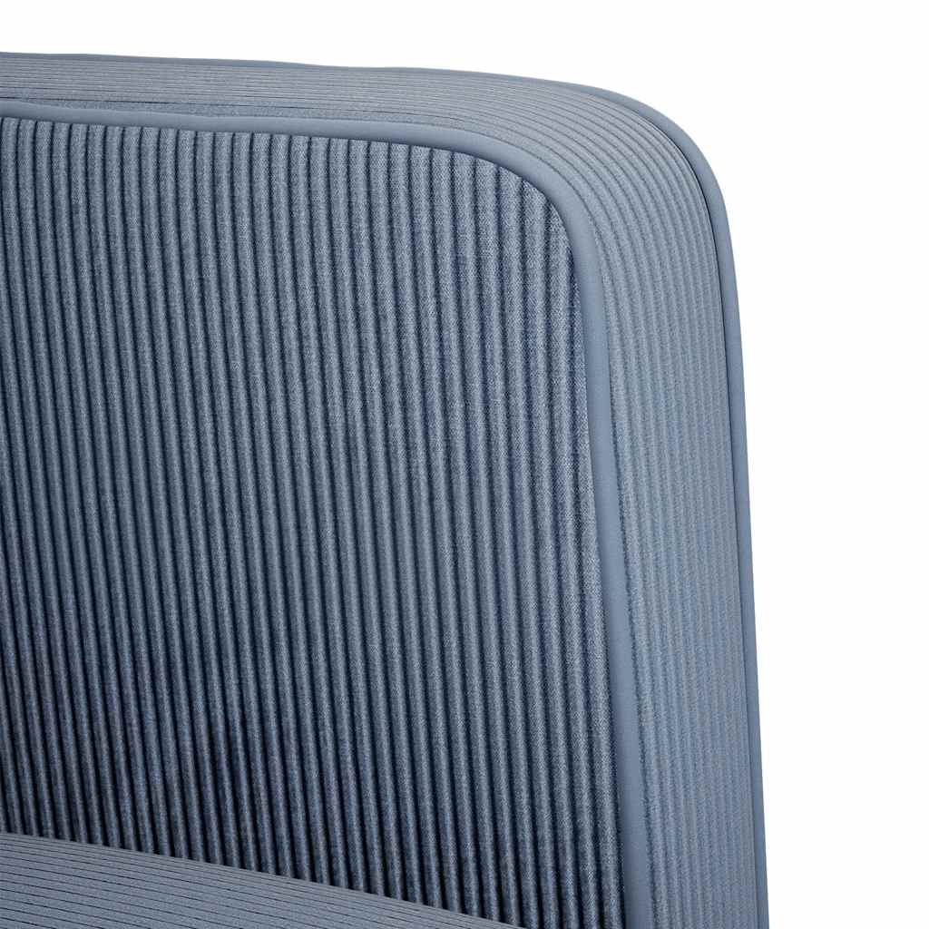 vidaXL Canapé deux places bleu 109 cm velours côtelé