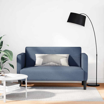 vidaXL Canapé deux places bleu 109 cm velours côtelé