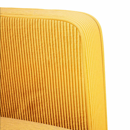 vidaXL Zweisitzer-Sofa Hellgelb 109 cm Cordstoff