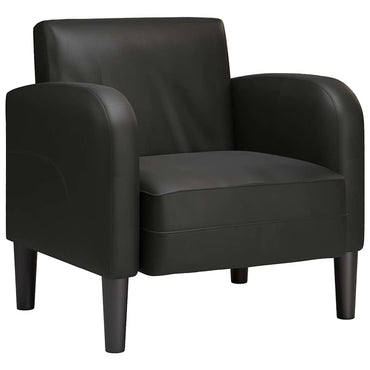 vidaXL Sessel mit Armlehnen Schwarz 54 cm Kunstleder
