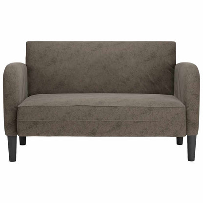 vidaXL Zweisitzer-Sofa Dunkelgrau 110 cm Kunstleder