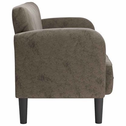 vidaXL Zweisitzer-Sofa Dunkelgrau 110 cm Kunstleder