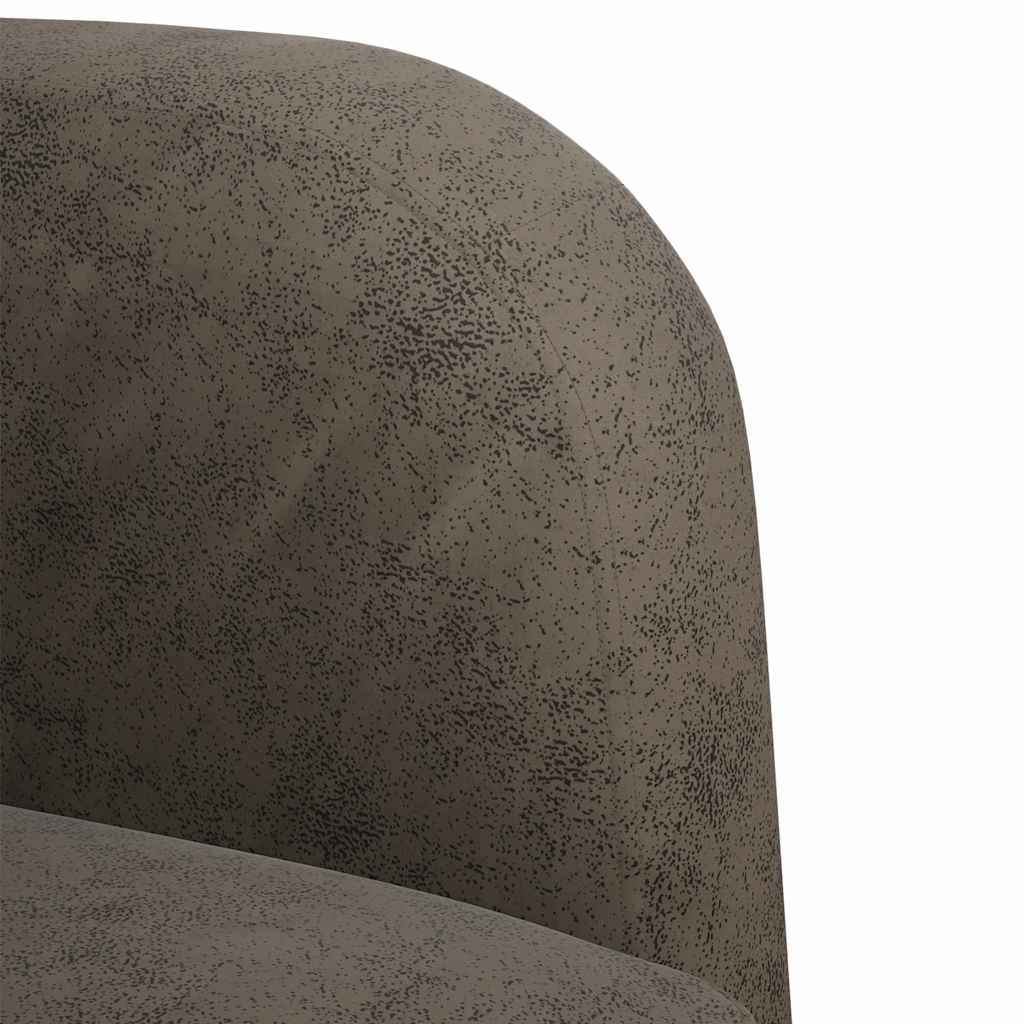 vidaXL Zweisitzer-Sofa Dunkelgrau 110 cm Kunstleder