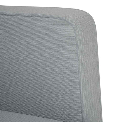 vidaXL Sessel mit Armlehnen Hellgrau 53 cm Stoff