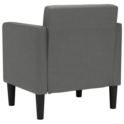 vidaXL Sessel mit Armlehnen Dunkelgrau 53 cm Stoff