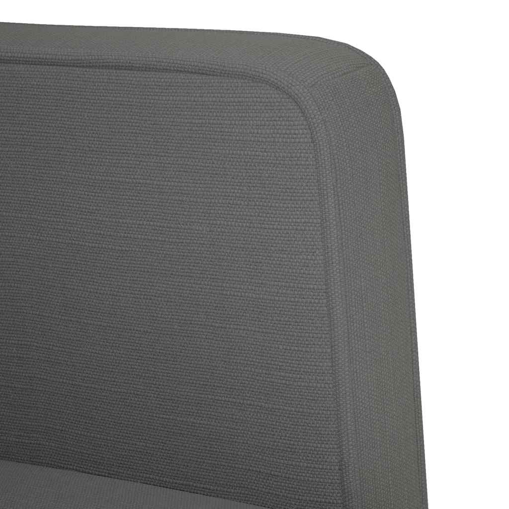 vidaXL Sessel mit Armlehnen Dunkelgrau 53 cm Stoff