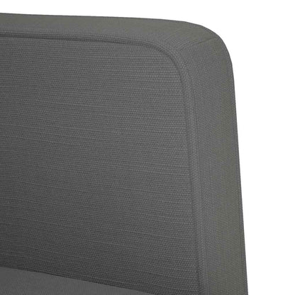 vidaXL Sessel mit Armlehnen Dunkelgrau 53 cm Stoff