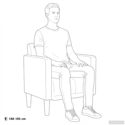 Sessel mit Armlehnen Dunkelgrün 53 cm Stoff