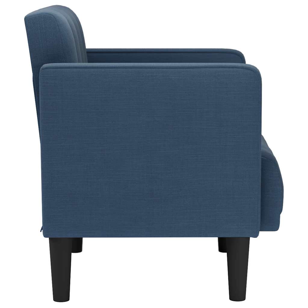 vidaXL Sessel mit Armlehnen Blau 53 cm Stoff