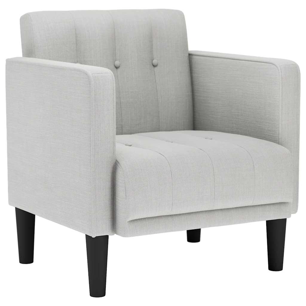 Sessel mit Armlehnen Wolkengrau 53 cm Stoff