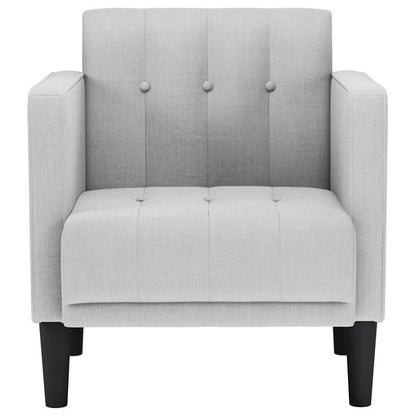 Sessel mit Armlehnen Wolkengrau 53 cm Stoff