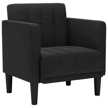 vidaXL Sessel mit Armlehnen Schwarz 53 cm Samt