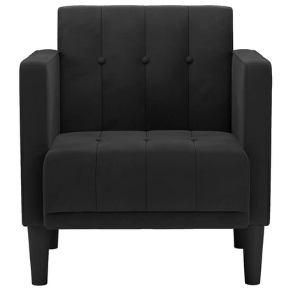 Sessel mit Armlehnen Schwarz 53 cm Samt