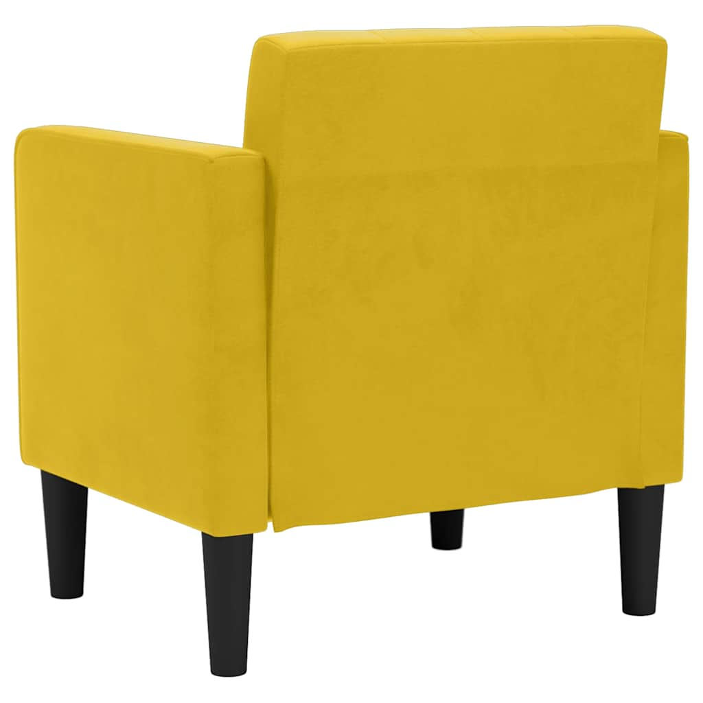 Sessel mit Armlehnen Gelb 53 cm Samt