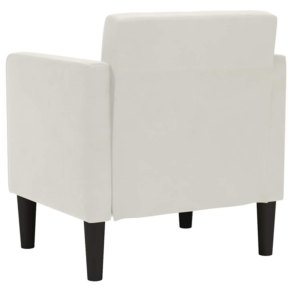 Sessel mit Armlehnen Creme 53 cm Samt