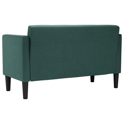 Zweisitzer-Sofa Dunkelgrün 111 cm Stoff