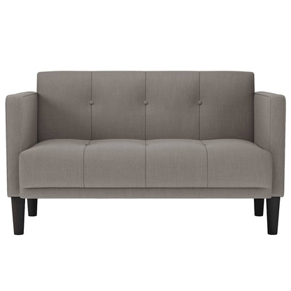 Zweisitzer-Sofa Taupe 111 cm Stoff