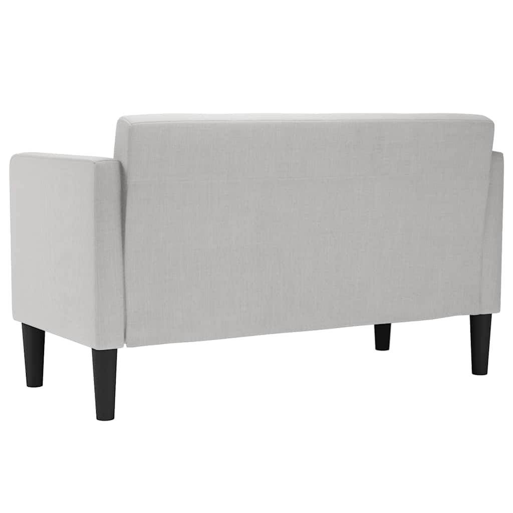 Zweisitzer-Sofa Wolkengrau 111 cm Stoff