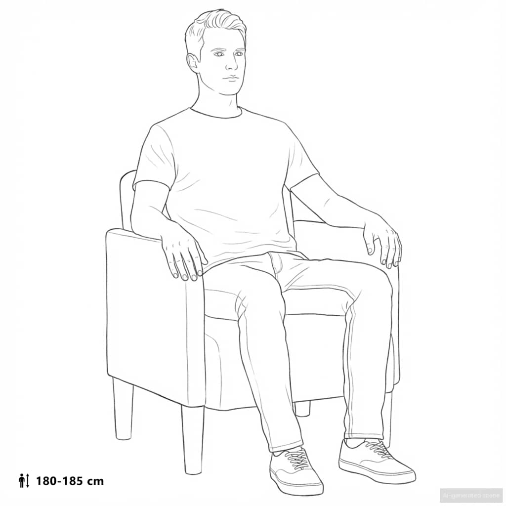 Sessel mit Armlehnen Blau 54 cm Samt