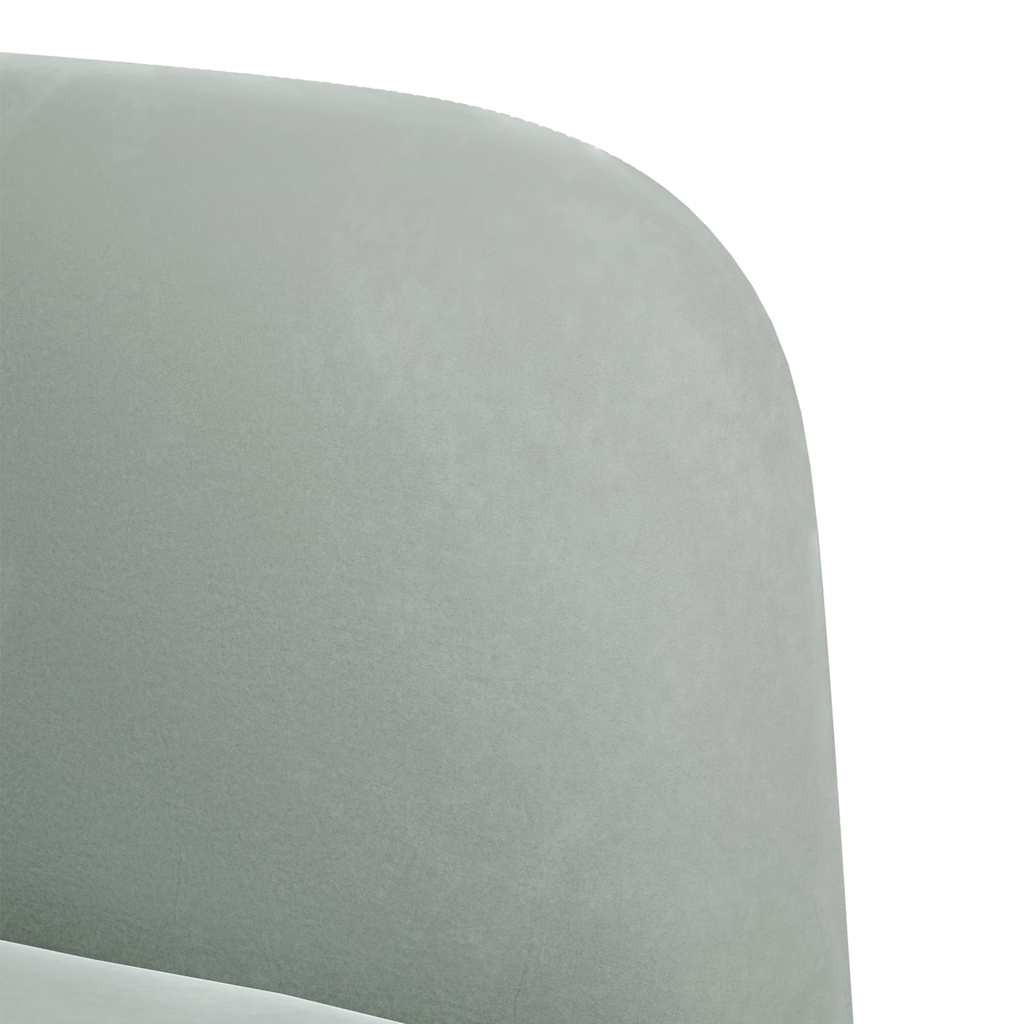 vidaXL Sessel mit Armlehnen Hellgrau 54 cm Samt