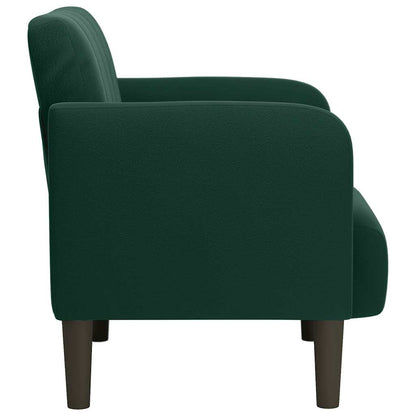 vidaXL Sessel mit Armlehnen Dunkelgrün 54 cm Samt