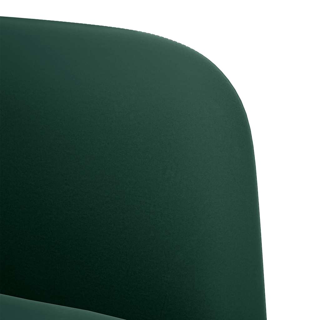 vidaXL Sessel mit Armlehnen Dunkelgrün 54 cm Samt