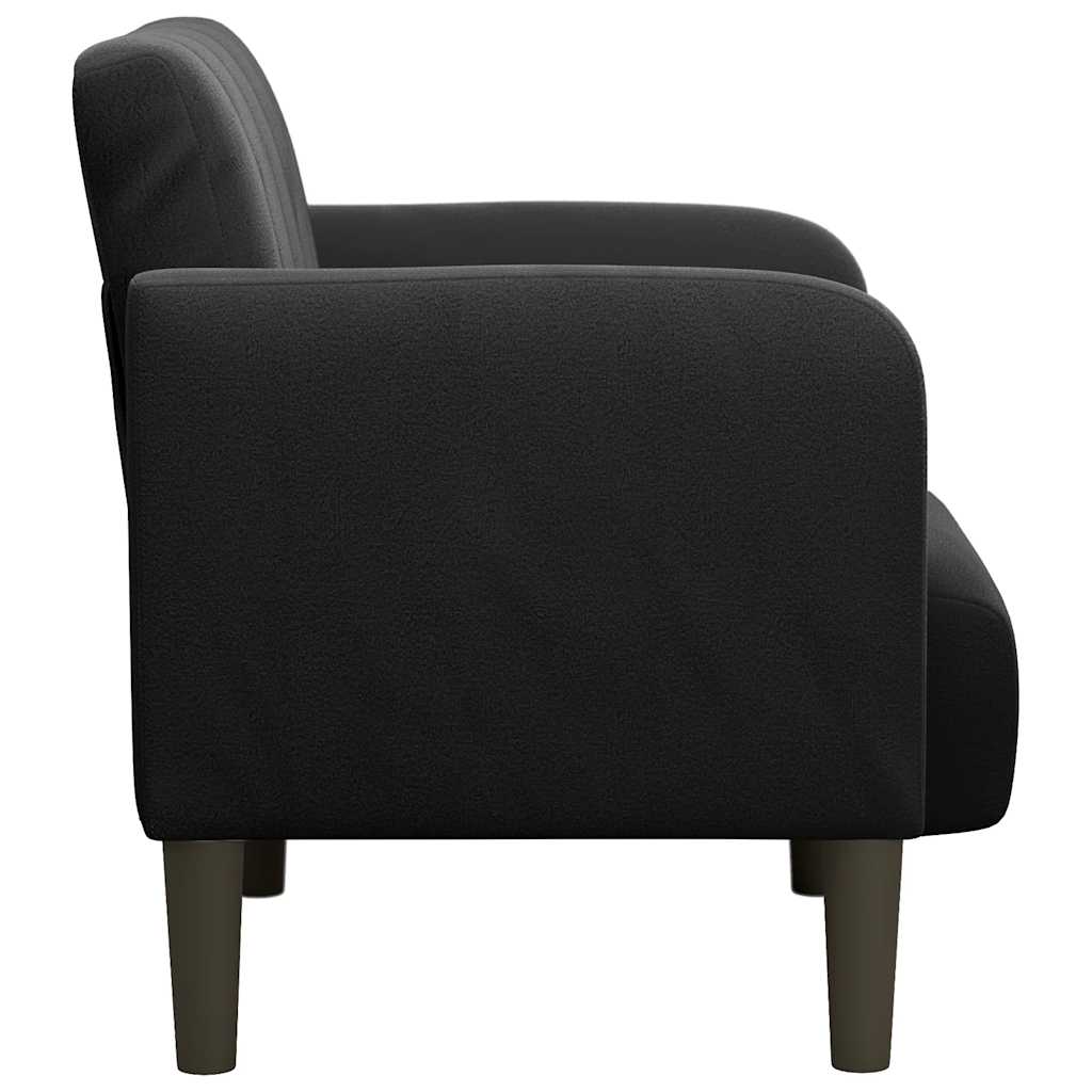 vidaXL Sessel mit Armlehnen Schwarz 54 cm Samt