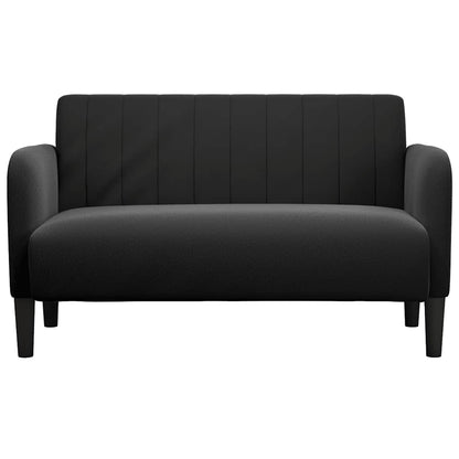 Zweisitzer-Sofa Schwarz 109 cm Samt