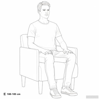 Sessel mit Armlehnen Dunkelgrau 55 cm Samt