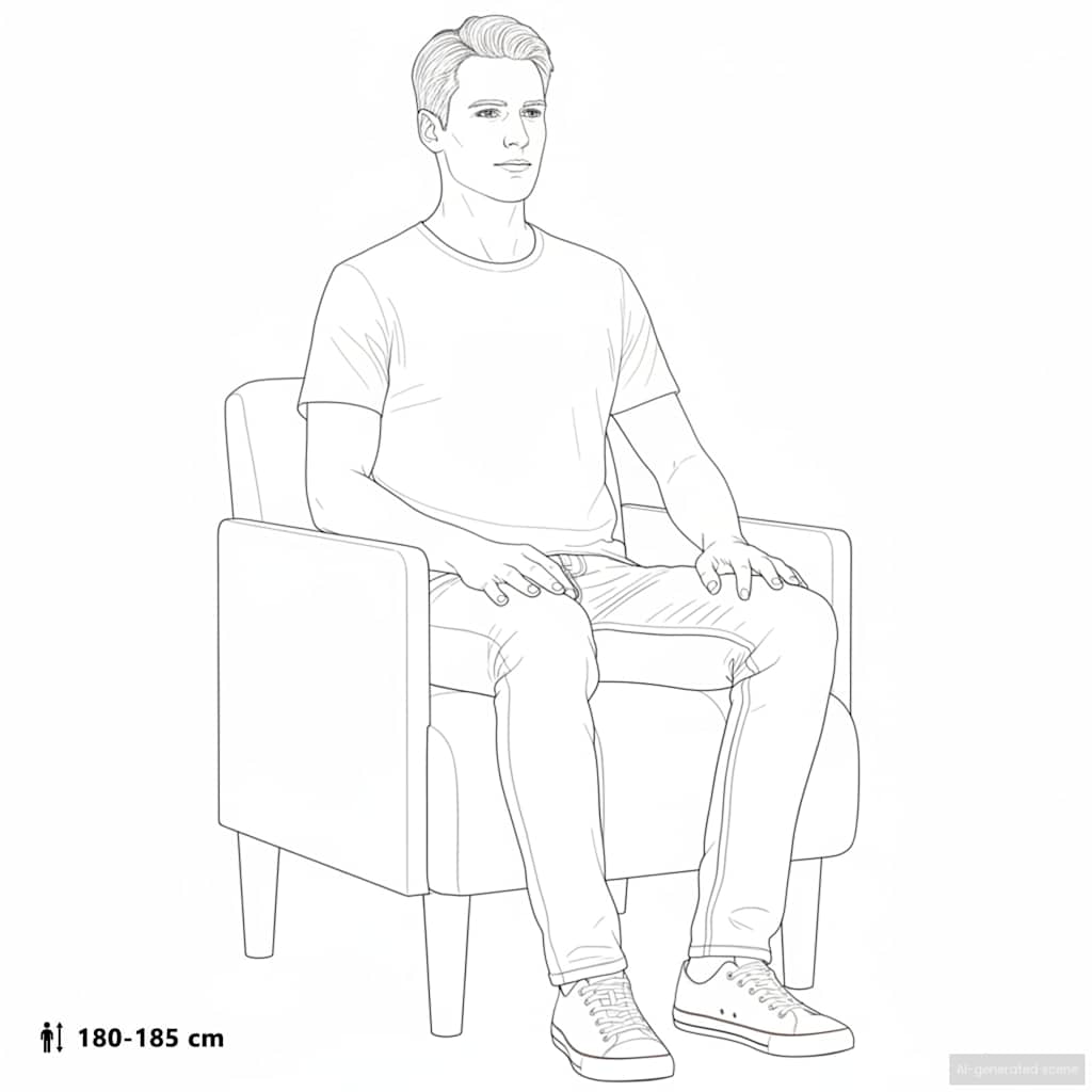 Sessel mit Armlehnen Braun 55 cm Samt