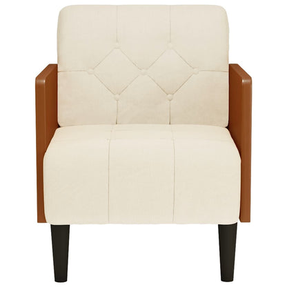 Sessel mit Armlehnen 55 cm Leinen