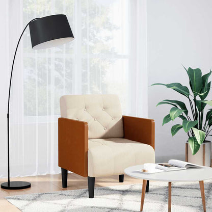 Sessel mit Armlehnen 55 cm Leinen