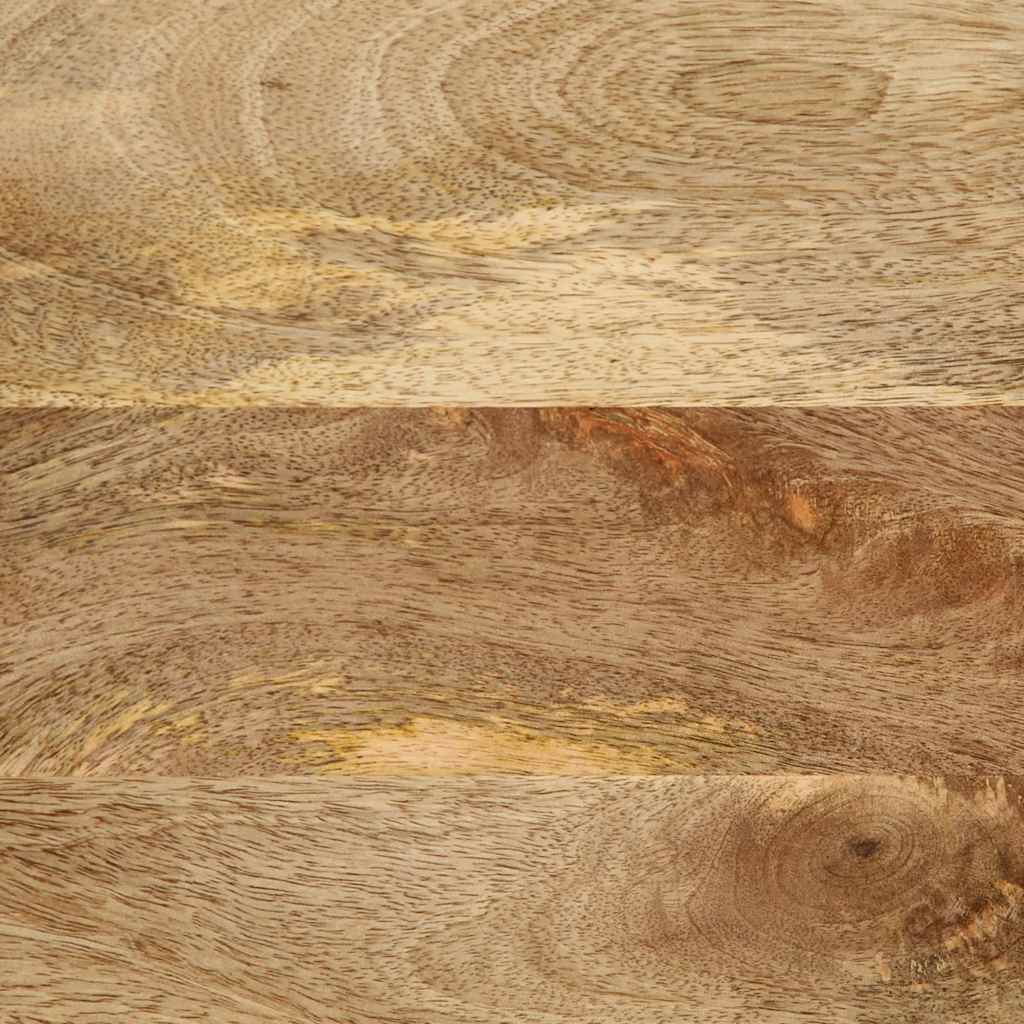 vidaXL Nachttisch Schwarz 50x33x62 cm Raues Mangoholz