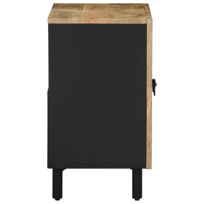vidaXL Meuble sous-vasque noir 62x33x58 cm bois de manguier massif