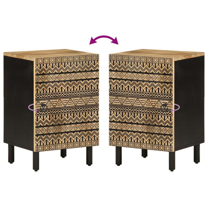 vidaXL Badschrank 38x33,5x58 cm Massivholz Mango