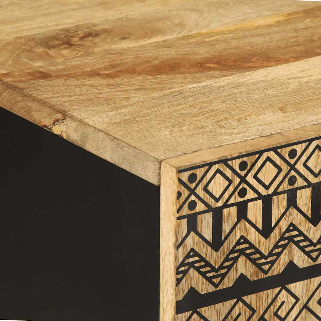 vidaXL Badschrank 38x33,5x58 cm Massivholz Mango