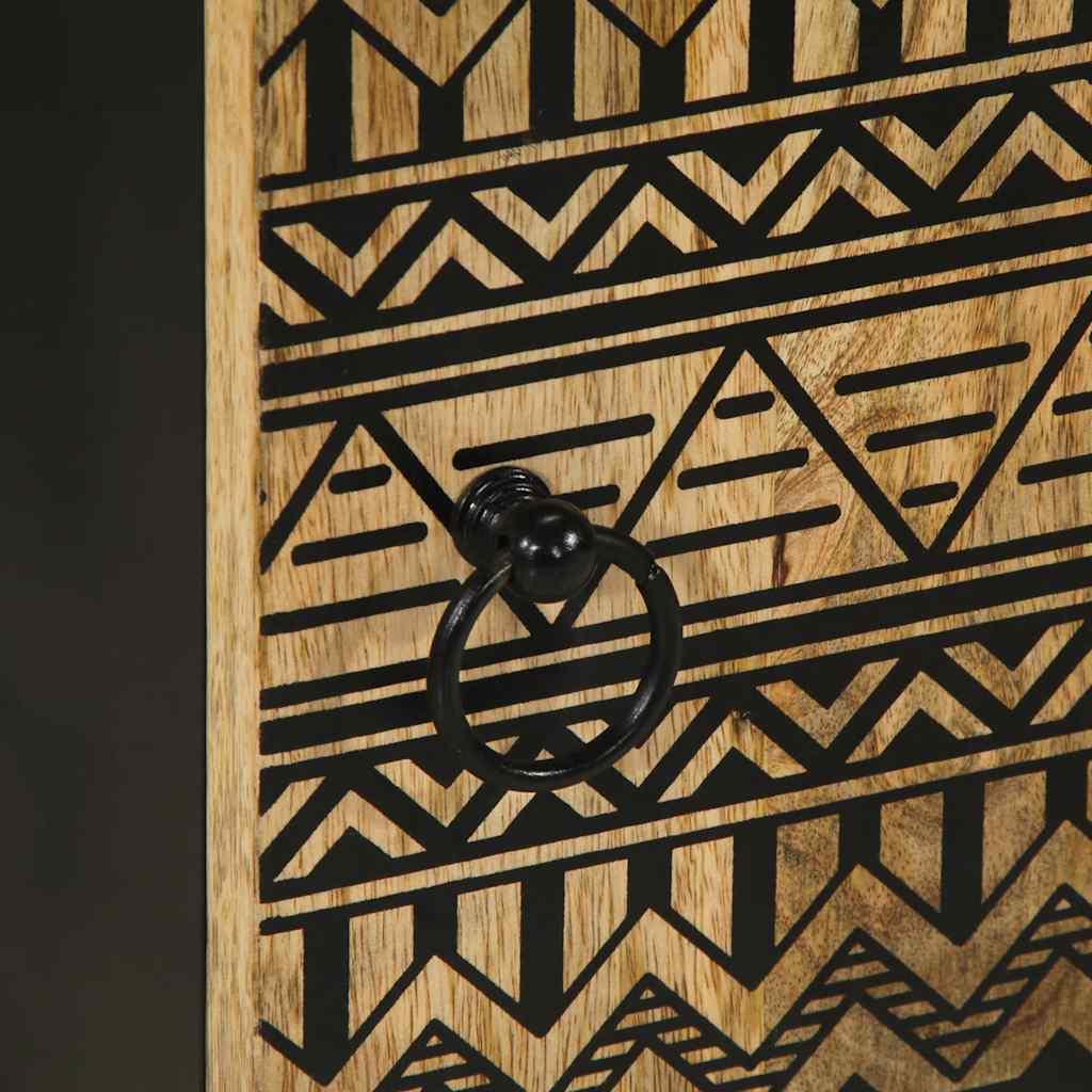 vidaXL Badschrank 38x33,5x58 cm Massivholz Mango