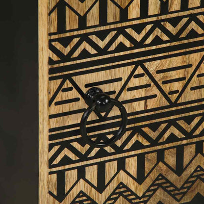 vidaXL Badschrank 38x33,5x58 cm Massivholz Mango